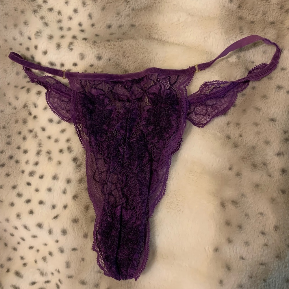 Very sexy purple thong